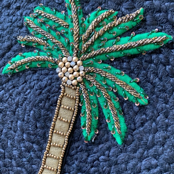 Palm Tree straw bag - Picture 3 of 6